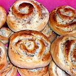 recette Brioches roulées,à la pâte magique