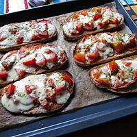 recette Bruschetta tomates et mozzarella