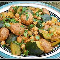 recette tajine de boulettes aux courgettes