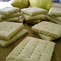recette Biscuits à l'huile d'olive, citron et vanille