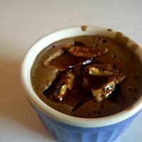 recette MOUSSE CHOCOLAT CARAMEL ET NOIX DE PECAN