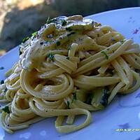 recette spaghetti aux courgettes à la crème safranée