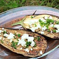 recette Aubergines grillées à la feta et au persil