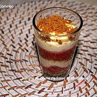 recette Verrine au coulis de fraises et speculoos