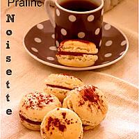 recette Macaron praliné noisette