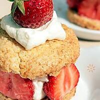 recette Shortcake à la Fraise ou Scone garni { Tea Time }