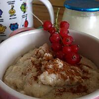 recette Porridge de base du p'tit déjeuner : à customiser