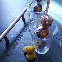 recette Tapas;olives verte aux anchois