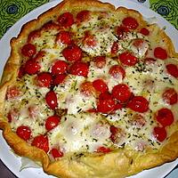 recette quiche aux tomates cerises et mozzarella
