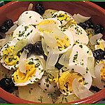 recette Morue au four avec oeufs, oignons, pommes de terre et olives (recette Portugaise)
