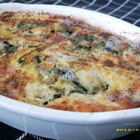 recette gratin de courgettes au saint-agur