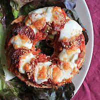 recette Bagel pizza chorizo et mozzarella