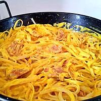 recette Linguine et sa sauce carbonara espagnole