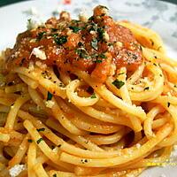 recette spaghettis all'arrabiata