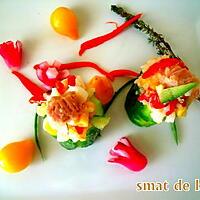 recette CONCOMBRE FARCIS AU THON