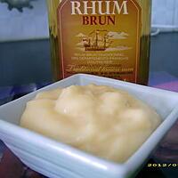 recette ma crème pâtissière aromatisée au rhum ambré