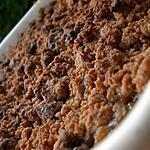 recette Crumble poire, banane, pralinoise