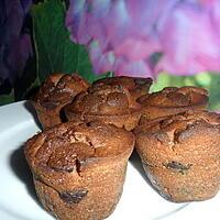 recette Muffins au chocolat et pépites de chocolat