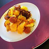 recette Poêlée de pommes de terre aux seiches et chorizo