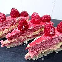 recette Entremet framboises-citron-noix de coco