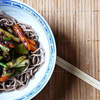 recette Nouilles soba aux haricots noirs