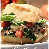 recette Ciabatta au poulet, tomate et bocconcini