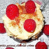 recette petits gateaux chocolat crème et framboise