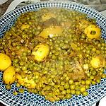 recette Tajine de jarret de veau petits pois et pomme de terre