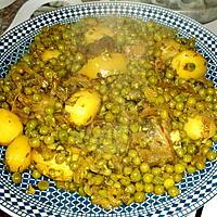 recette Tajine de jarret de veau petits pois et pomme de terre