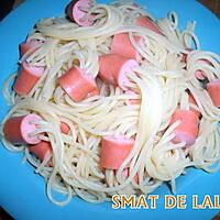 recette spaghetti aux saucisses