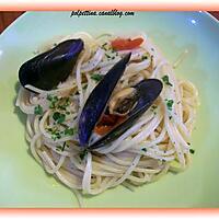 recette Spaghetti aux moules