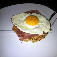 recette Galette de rösti oeuf-jambon cru