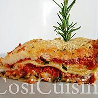 recette Lasagne au poulet, carottes et courgettes