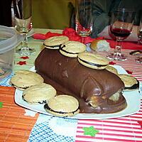 recette Bûche de Noël à la crème de marrons et glaçage chocolat