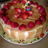 recette MON FRAISIER (anniverssaire de mon petit fils sasha) 4 ans