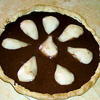 recette Tarte aux poires et chocolat