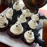 recette Cupcakes d'Halloween fantômes
