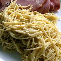 recette Spaghettis à la raclette