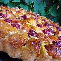 recette Tarte aux pommes caramélisées et sa touche framboisée