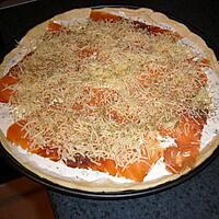 recette Pizza saumon