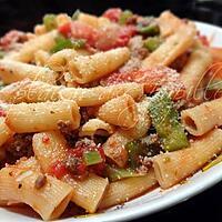 recette Pinocchio (rigatoni) à la viande épicé