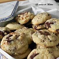 recette Délicieux cookies au pépites de chocolat et aux noisettes