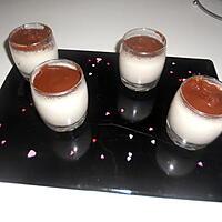 recette Panna cota banane et coulis de chocolat