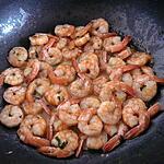 recette Poêlée de crevettes provençales flambées au wishky