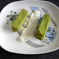 recette MOUSSELINES D’ASPERGES ET SAUCE CIBOULETTE