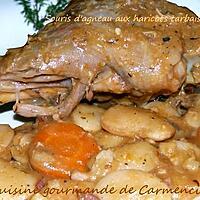 recette Souris d'agneau aux haricots tarbais