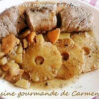 recette Filet mignon de veau à la créole