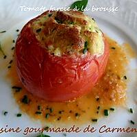 recette Pâtissons et tomates farcis à la brousse