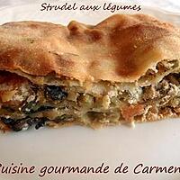 recette Strudel aux légumes et saumon