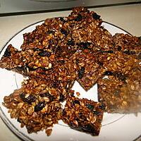 recette Carrés "granola" à la cardamome